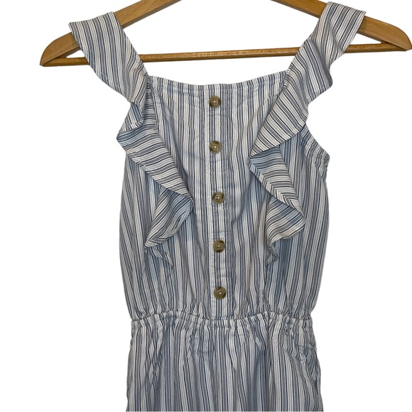 abercrombie kids Other - Abercrombie Kids Jumpsuit White & Blue Stripped Girls Size 9/10